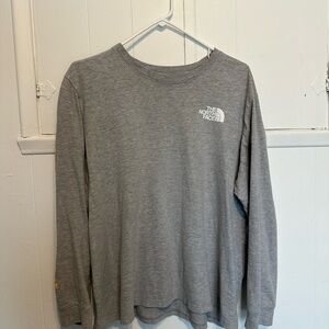 The North Face Heather Gray Long Sleeve Tee